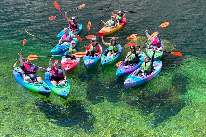 Small Group Guided Colorado River & Emerald Cave Kayak Tour